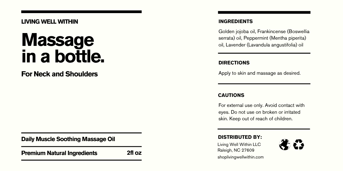 Massage in a bottle.